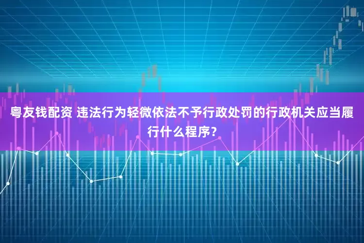 粤友钱配资 违法行为轻微依法不予行政处罚的行政机关应当履行什么程序？